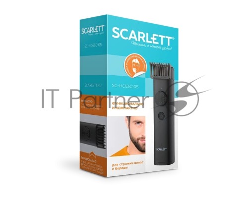Машинка для стрижки волос Scarlett SC-HC63C105 (черный)