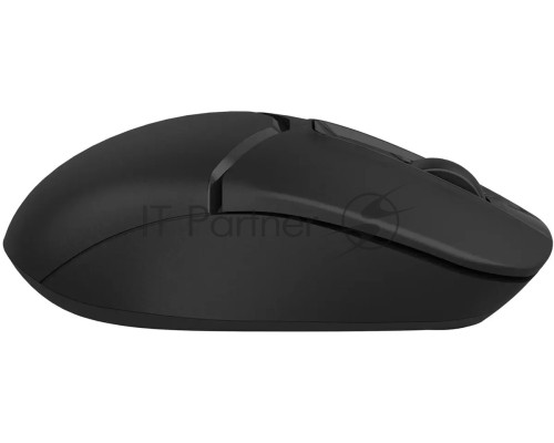 Мышь беспроводная A4Tech Fstyler FB12S черный/белый, 1200 dpi, радиоканал, Bluetooth, USB, кнопки - 3
