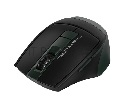 Мышь беспроводная A4Tech Fstyler FB35CS темно-зеленый/черный, 2000 dpi, радиоканал, Bluetooth, USB, кнопки - 5