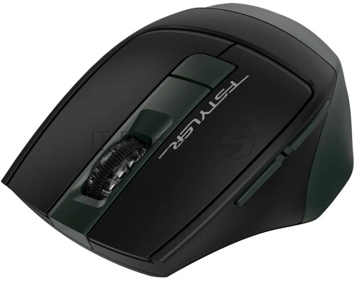 Мышь беспроводная A4Tech Fstyler FB35S темно-зеленый/черный, 2000 dpi, радиоканал, Bluetooth, USB, кнопки - 5
