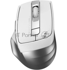 Мышь беспроводная A4Tech Fstyler FG35S серебристый/белый, 2000 dpi, радиоканал, USB, кнопки - 5