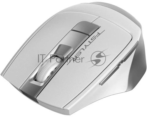 Мышь беспроводная A4Tech Fstyler FG35S серебристый/белый, 2000 dpi, радиоканал, USB, кнопки - 5