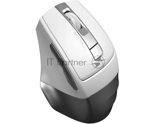 Мышь беспроводная A4Tech Fstyler FG35S серебристый/белый, 2000 dpi, радиоканал, USB, кнопки - 5