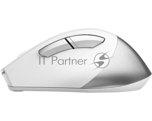 Мышь беспроводная A4Tech Fstyler FG35S серебристый/белый, 2000 dpi, радиоканал, USB, кнопки - 5