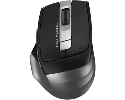 Мышь беспроводная A4Tech Fstyler FG35S серый/черный, 2000 dpi, радиоканал, USB, кнопки - 5