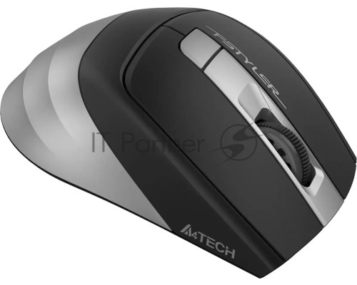 Мышь беспроводная A4Tech Fstyler FG35S серый/черный, 2000 dpi, радиоканал, USB, кнопки - 5