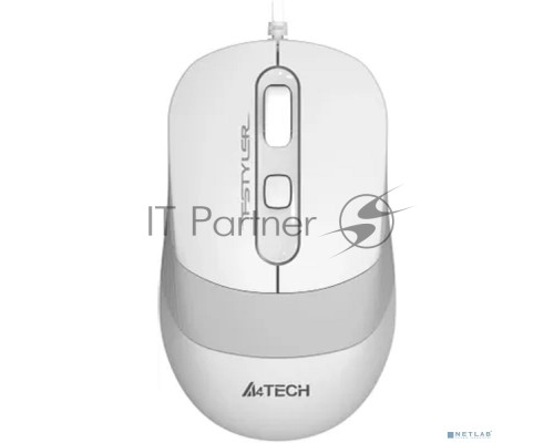 Мышь проводная A4Tech Fstyler FM10S белый/серый, 1600 dpi, USB, кнопки - 4