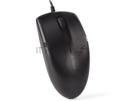 Мышь проводная A4Tech OP-530NUS черный, 1200 dpi, USB, кнопки - 3