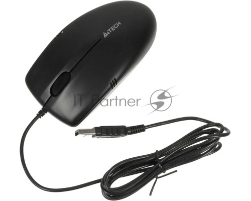 Мышь проводная A4Tech OP-530NUS черный, 1200 dpi, USB, кнопки - 3