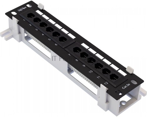 Патч-панель настенная 12хRJ-45, UTP, Cat.5e