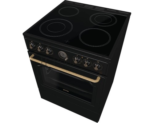 Электрическая плита Gorenje GECS6B71CLB черный стеклокерамика (без крышки)
