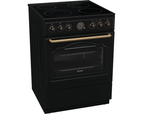 Электрическая плита Gorenje GECS6B71CLB черный стеклокерамика (без крышки)