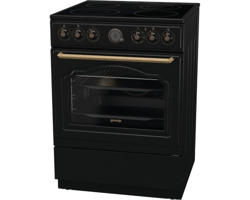 Электрическая плита Gorenje GECS6B71CLB черный стеклокерамика (без крышки)