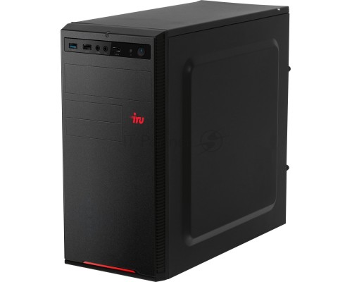 Компьютер  IRU Game 310H6SE MT i3 12100F (3.3) 16Gb SSD512Gb RX 6400 4Gb Free DOS GbitEth 400W черный (1974939)