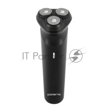Бритва роторная Polaris PMR 0411RC ProLong 4D Li+ реж.эл.:3 питан.:элек.сеть/аккум. черный