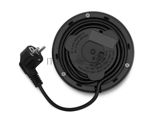 Чайник электрический Polaris PWK 1563CGL 1.5л. 2200Вт черный/прозрачный (корпус: пластик)