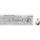 Комплект беспроводной Genius Smart KM-8230 WHITE, клавиатура+мышь, USB, 1 мини-ресивер на оба устройства. Клавиатура: 104 клавиши кнопка SmartGenius, клавиши т