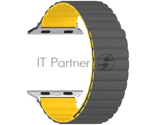 Силиконовый ремешок для Apple Watch 38/40/41 mm LYAMBDA ACRUX DSJ-30-40-GY Grey/Yellow