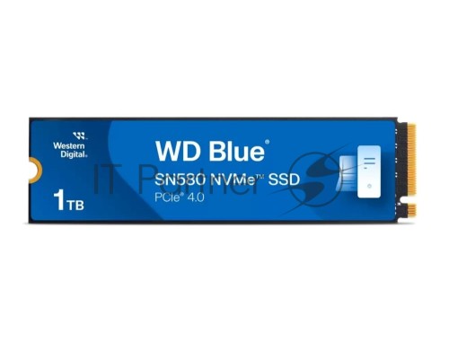Накопитель SSD WD 1Tb Blue SN580 NVMe, M.2(22x80mm), NVMe, PCIe 3.0 x4, 3D TLC, R/W 3500/3000MB/s, IOPs 460 000/45 600TBW Накопитель SSD WD 1Tb Blue SN580 NVMe, M.2(22x80mm), NVMe, PCIe 3.0 x4, 3D TLC, R/W 3500/3000MB/s, IOPs 460 000/45 600TBW