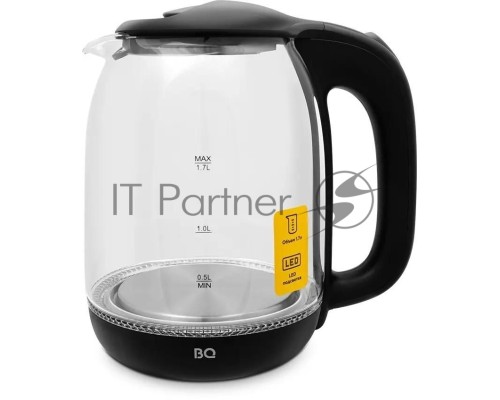 Чайник BQ KT1830G, 2200Вт, 1.7л, черный