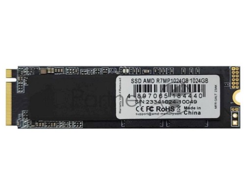 Накопитель SSD AMD 1024Gb M.2 PCIE 4.0 2280 3D NAND Retail R7MP1024G8