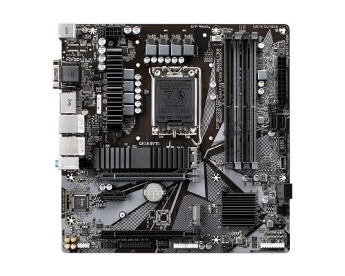 Материнская плата Gigabyte Q670M D3H DDR4, Socket 1700, Intel®Q670, 4xDDR4-3200, D-SUB+HDMI+DP, 2xPCI-Ex16,  1xPCI-Ex1, 4xSATA3(RAID 0/1/5), 2xM.2, 8Ch Audio, 2.5GLan, GLan, (2+4)xUSB2.0, (3+2)xUSB3.2, (1+1)xUSB3.2 Type-C™, 1xPS/2, mATX, RTL