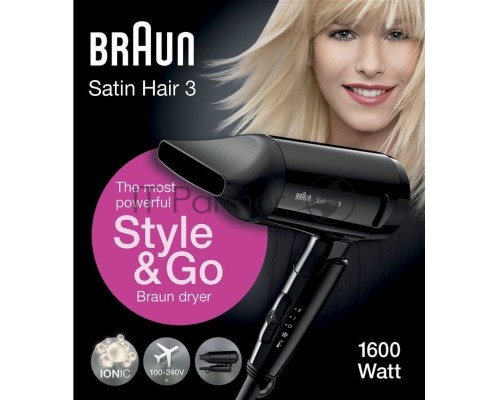 Фен Braun BRHD350E 1600Вт черный
