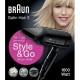 Фен Braun BRHD350E 1600Вт черный