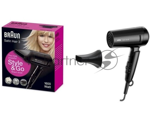 Фен Braun BRHD350E 1600Вт черный