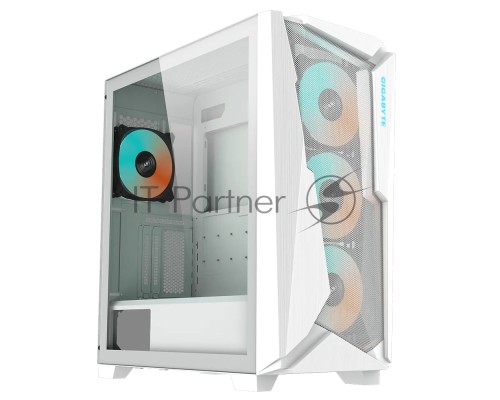 Корпус Gigabyte C301 Glass White MidTower, ATX, USB-C x1, USB3.0 x2, Audio I/O, GPU:400mm, Black, TG