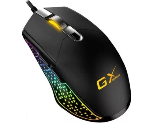 [Мышь] Мышь проводная игровая Genius Scorpion M705, USB, 6 кнопок, оптическая, разрешение 800-7200 DPI, RGB-подсветка Цвет: черный