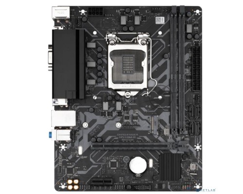 Материнская плата Maxsun MS-Challenger H510M-R 1200, H510, 2xDDR4, 1xPCIEx16,1xPCIEx1,1xM.2, Front2xUSB3,2xUSB2, Rear4xUSB2,2xUSB3, 4xSATA3, 1GLan, VGA+HDMI, mATX, RTL
