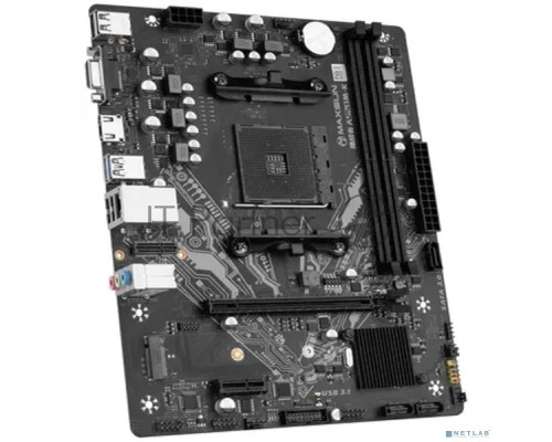Материнская плата Maxsun MS-Challenger A520M-K AM4, A520, 2xDDR4, 1xPCI-E 16X1xPCI-E 1X2xM.2, Front2xUSB3.0, 2xUSB2.0, Rear4xUSB2.0, 2xUSB3.0, 3xSATA 3.0, 1GLan, HDMI+DP, mATX, RTL
