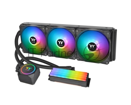 Жидкостная система охлаждения Thermaltake Floe RC360 CPU&;Memory AIO Liquid Cooler [CL-W290-PL12SW-A] /All-in-one liquid cooling system/ARGB Fan*3/memory not include