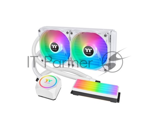 Жидкостная система охлаждения Thermaltake CL-W330-PL12WT-A Floe RC240 CPU&;Memory AIO Liquid Cooler Snow Edition/All-in-one liquid cooling system/120 ARGB Fan*2/memory not include Жидкостная система охлаждения Thermaltake CL-W330-PL12WT-A Floe RC240 CPU&;Memory AIO Liquid Cooler Snow Edition/All-in-one liquid cooling system/120 ARGB Fan*2/memory not include