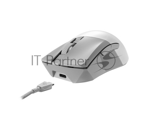 Мышь беспроводная/проводная ASUS P711 ROG Gladius III белый, 36000 dpi, радиоканал, Bluetooth, USB, кнопки - 6