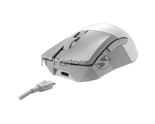 Мышь беспроводная/проводная ASUS P711 ROG Gladius III белый, 36000 dpi, радиоканал, Bluetooth, USB, кнопки - 6