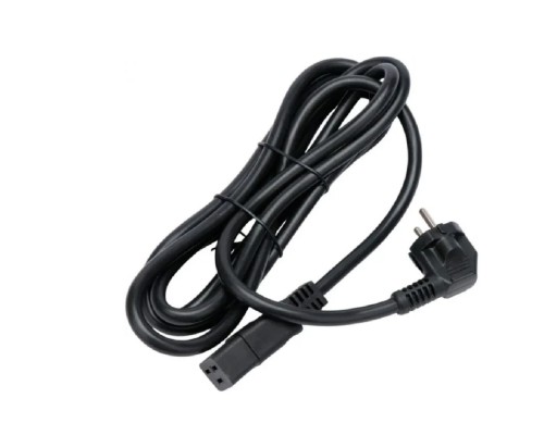 [кабели] Кабель питания Cablexpert (RU) Schuko-C19, 3x2.5мм2, 16A, с заземлением, медь, 3м, черный, пак (PC-S22-C19-2.5-3M)
