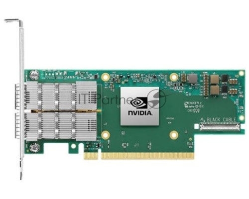 Сетевая карта Infiniband/ Nvidia ConnectX-6 DE InfiniBand adapter, HDR, single-port QSFP56, PCIe 4 .0 x16, No Crypto, Tall Bracket