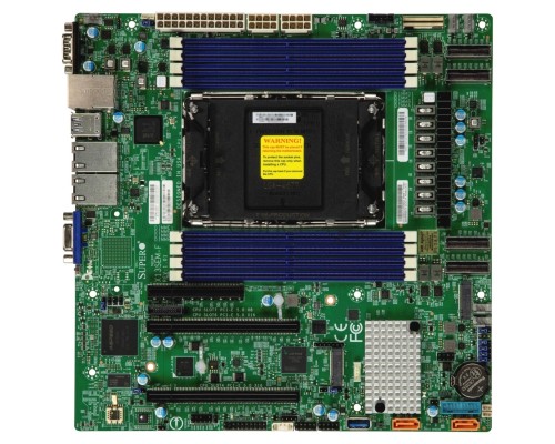 Материнская плата MB Supermicro X13SEM-F-B, 1xLGA-4677, Intel Xeon SP gen 4, Intel C741, 8x DDR5 4800/4400/4000 MHz. 2x1Gbe Base-T i350+1xMgmt LAN, 10xSATA3, 2xSATA-DOM, 5xUSB 3.2, 2xPCI-Ex16+1xPCI-E x8+4xMCIO x8, 2xM.2, mATX Материнская плата MB Supermicro X13SEM-F-B, 1xLGA-4677, Intel Xeon SP gen 4, Intel C741, 8x DDR5 4800/4400/4000 MHz. 2x1Gbe Base-T i350+1xMgmt LAN, 10xSATA3, 2xSATA-DOM, 5xUSB 3.2, 2xPCI-Ex16+1xPCI-E x8+4xMCIO x8, 2xM.2, mATX
