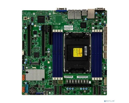 Материнская плата MB Supermicro X13SEM-F-B, 1xLGA-4677, Intel Xeon SP gen 4, Intel C741, 8x DDR5 4800/4400/4000 MHz. 2x1Gbe Base-T i350+1xMgmt LAN, 10xSATA3, 2xSATA-DOM, 5xUSB 3.2, 2xPCI-Ex16+1xPCI-E x8+4xMCIO x8, 2xM.2, mATX Материнская плата MB Supermicro X13SEM-F-B, 1xLGA-4677, Intel Xeon SP gen 4, Intel C741, 8x DDR5 4800/4400/4000 MHz. 2x1Gbe Base-T i350+1xMgmt LAN, 10xSATA3, 2xSATA-DOM, 5xUSB 3.2, 2xPCI-Ex16+1xPCI-E x8+4xMCIO x8, 2xM.2, mATX