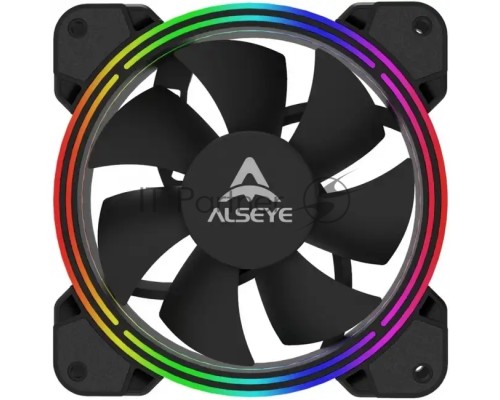 Вентилятор для корпуса ALSEYE HALO40-S-RGB-OP Dimension: 120x120x25mm  Weight: 180g Voltage: DC 12V