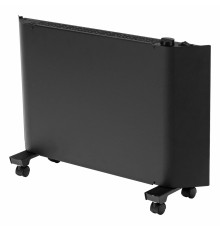 Denzel Конвектор электрический XCE-1500B, 230 В, 1500 Вт, черный, сушилка, колеса, Х-элемент [98128]