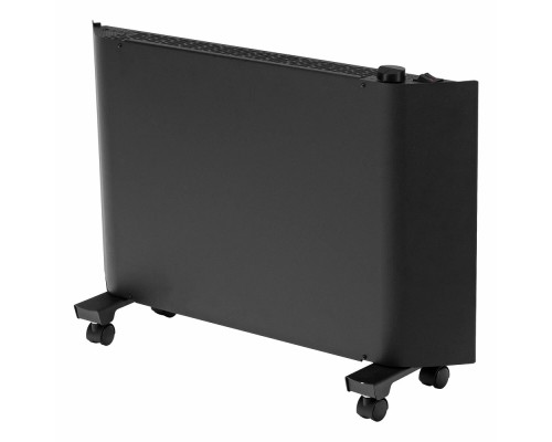 [Тепловые пушки] Denzel Конвектор электрический XCE-1500B, 230 В, 1500 Вт, черный, сушилка, колеса, Х-элемент [98128]