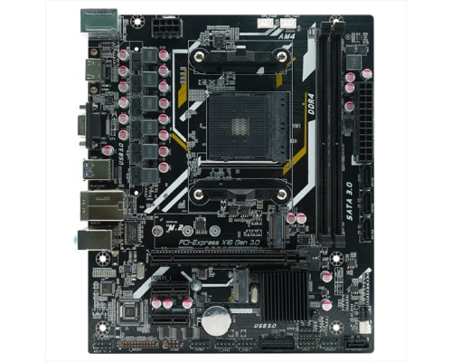 [Материнская плата] AFOX A520D4-MA5-V2 (Socket AM4, mATX, 2*DDR4(64Gb), VGA+ HDMI, 4*SATA3, 1*M.2, 1*PCIEx16/2*PCIEx1,  2*USB 2.0, 4*USB 3.0, 1 x PS/2,  LAN 1*1G)  RTL