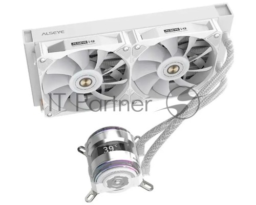 Жидкостная система охлаждения Alseye i240-W белый 120мм алюминий+медь 1800rpm 4-pin 36,2db