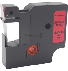 Картридж ленточный Cactus CS-D1-45017 45017 черный/красный для Dymo LM 160, 210D, 280, PnP, 420P, 500 TS; Rhino Pro 6000, 5200, 4200