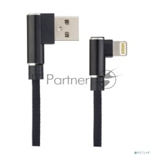 Кабель PERFEO для iPhone, USB - 8 PIN (Lightning), угловой, черный, длина 1 м., бокс (I4315)