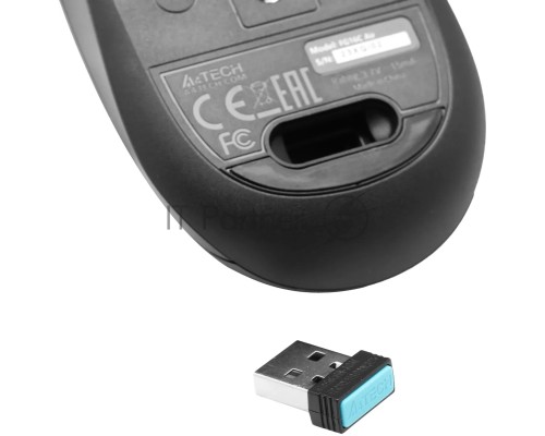 Мышь A4Tech Fstyler FG16C Air серый оптическая (2000dpi) беспроводная USB для ноутбука (3but)