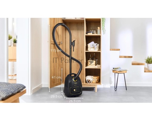Пылесос Bosch BGL38GOLD черный/золотистый, 600/1700 Вт, уборка сухая, пылесборник мешок 4 л